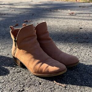 Lucky Brand Tan Ankle Booties